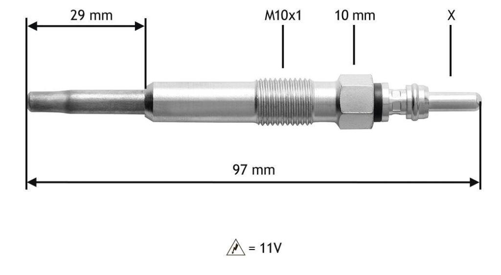 Bougie de préchauffage VALEO ref. 345130